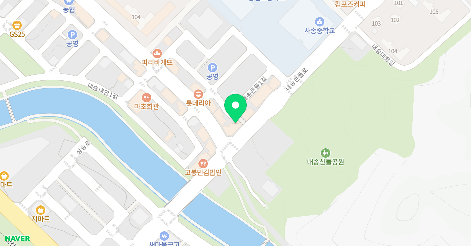 사송 아이드림 태권도장 위치