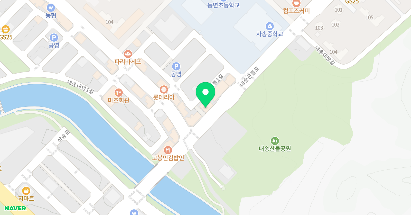 사송 다온태권도장 위치