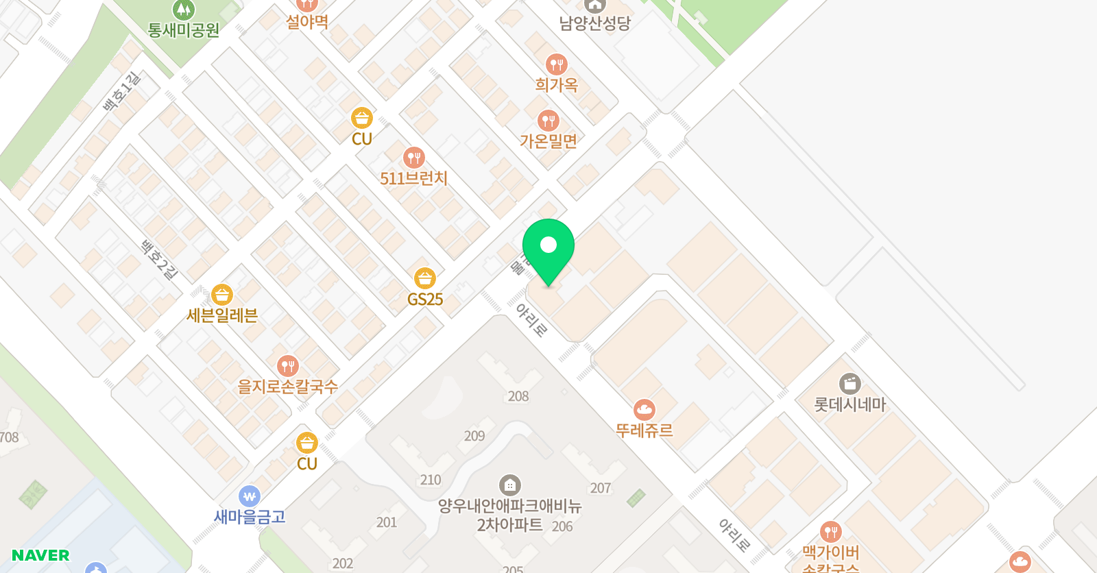 세븐센스댄스스튜디오 위치