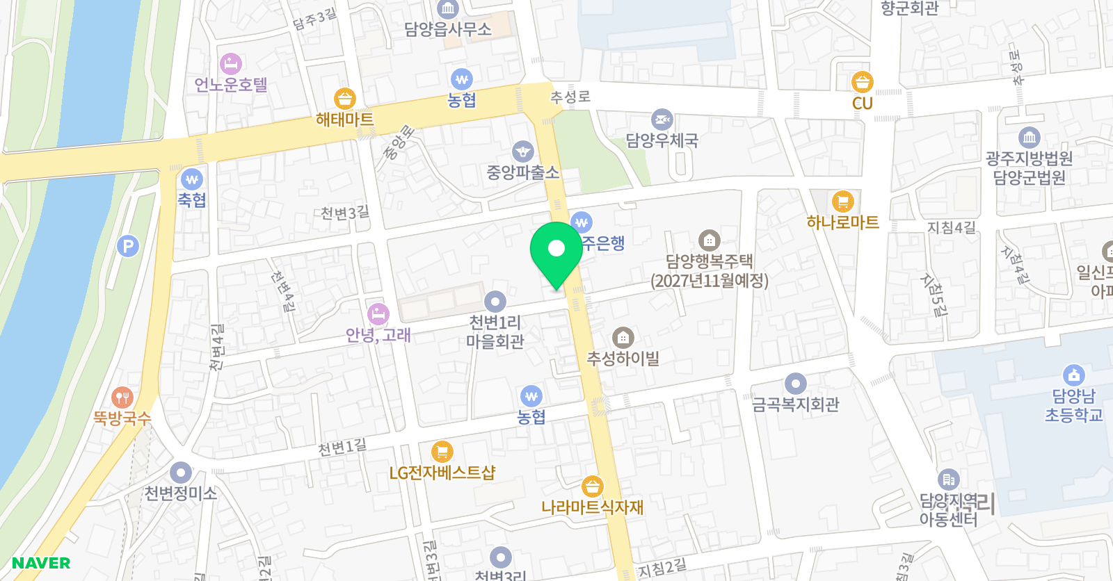 크리아트 전남담양원 위치