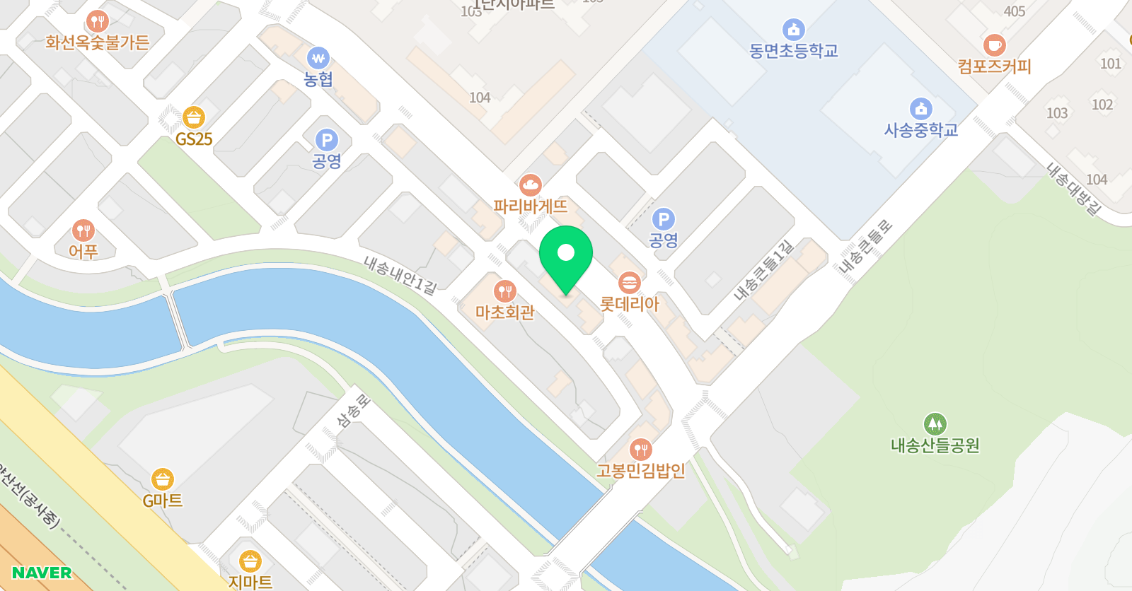 드림발레하우스학원 위치