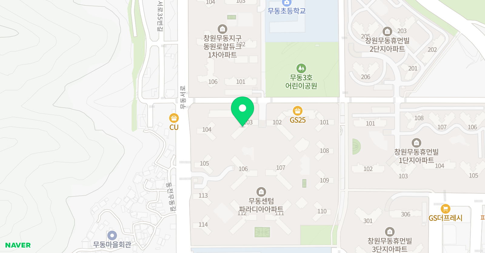 기탄사고력교실 창원센텀파라디아 위치