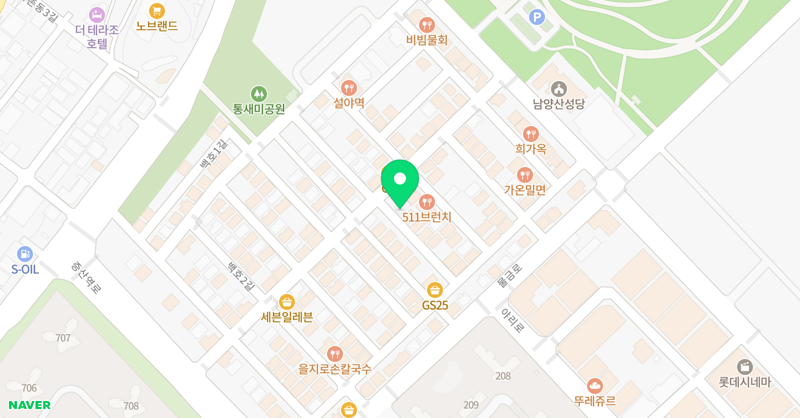 해바라기 미술학원 증산분원 위치