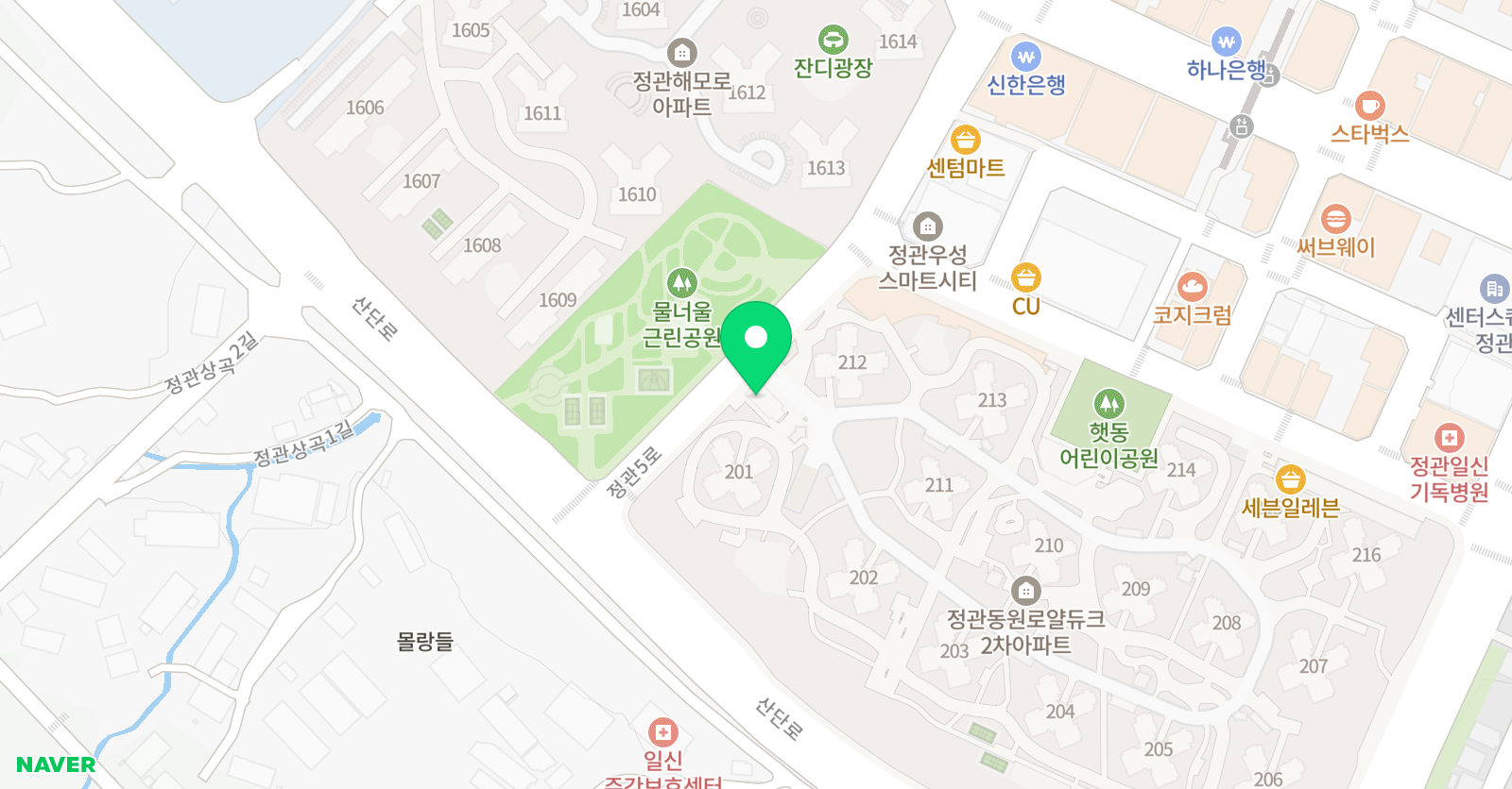 스마트해법영어 동원2차해법영어푸른숲교실 위치