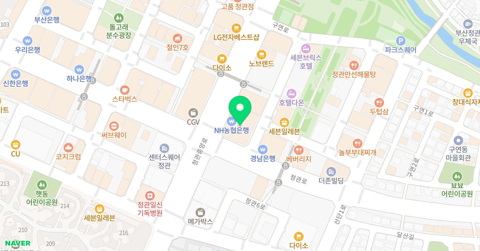 원앤원 스카이 기숙학원 위치