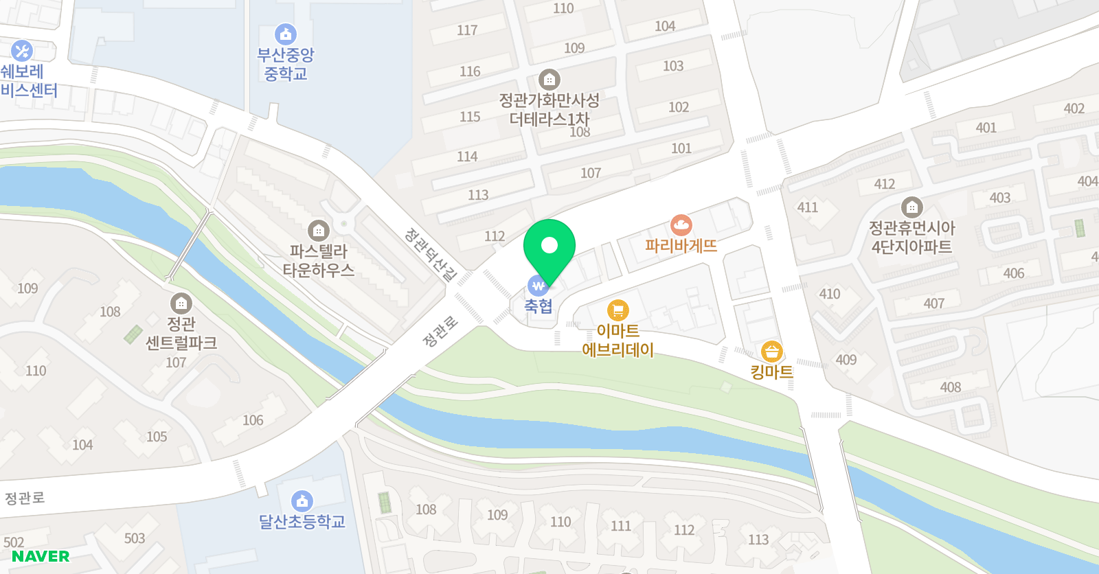 대찬 학원 위치