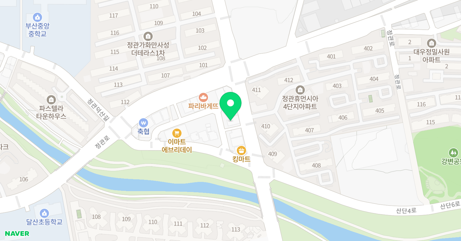 힘찬 태권도 위치