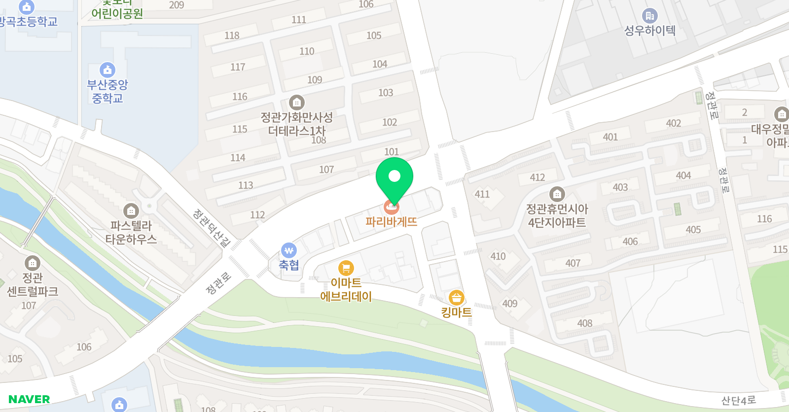 명품사관 종합학원 위치