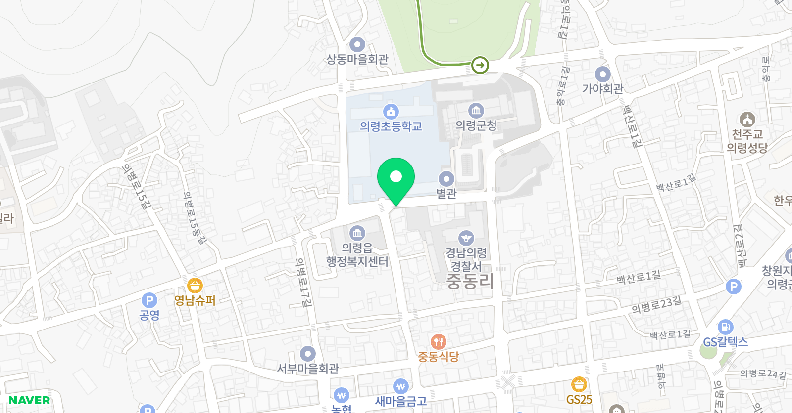 현송학원 위치