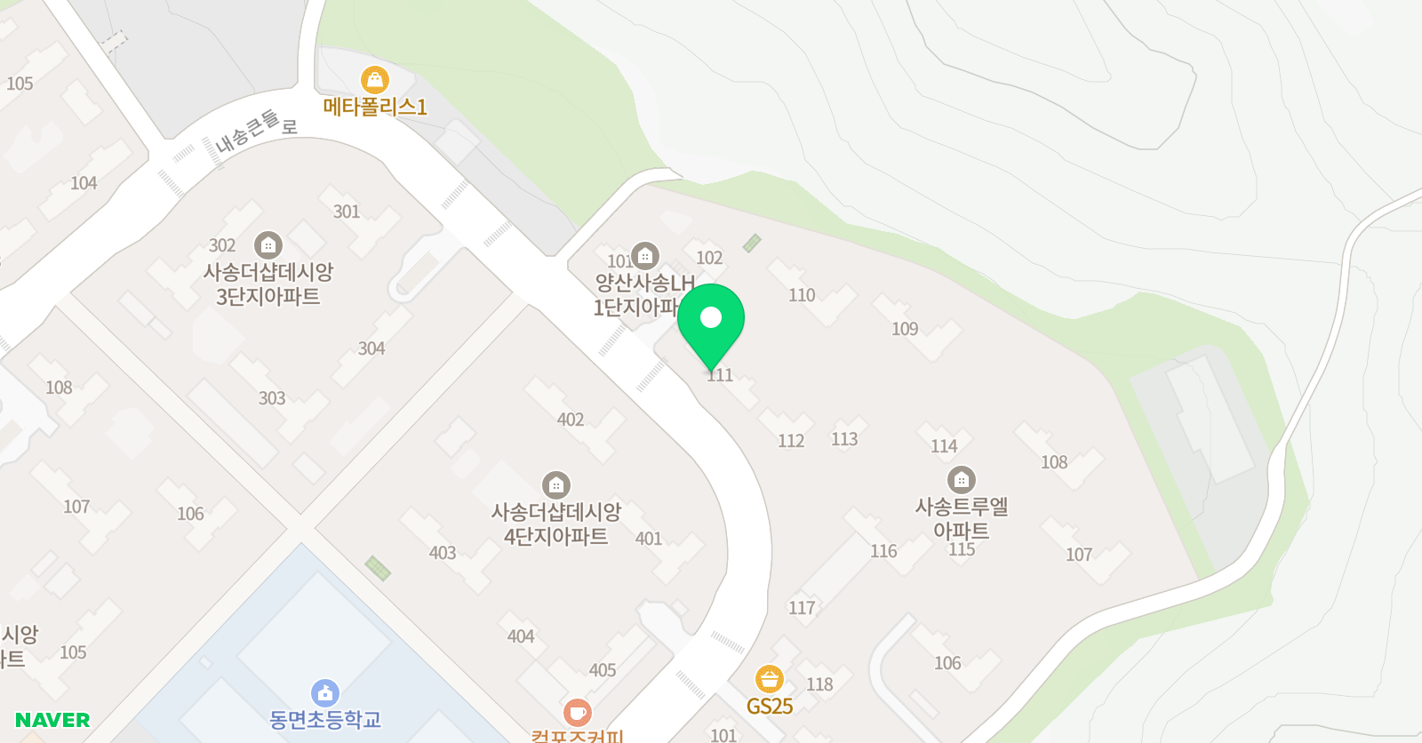플라톤독서토론논술 학원 1차 사송교실 위치