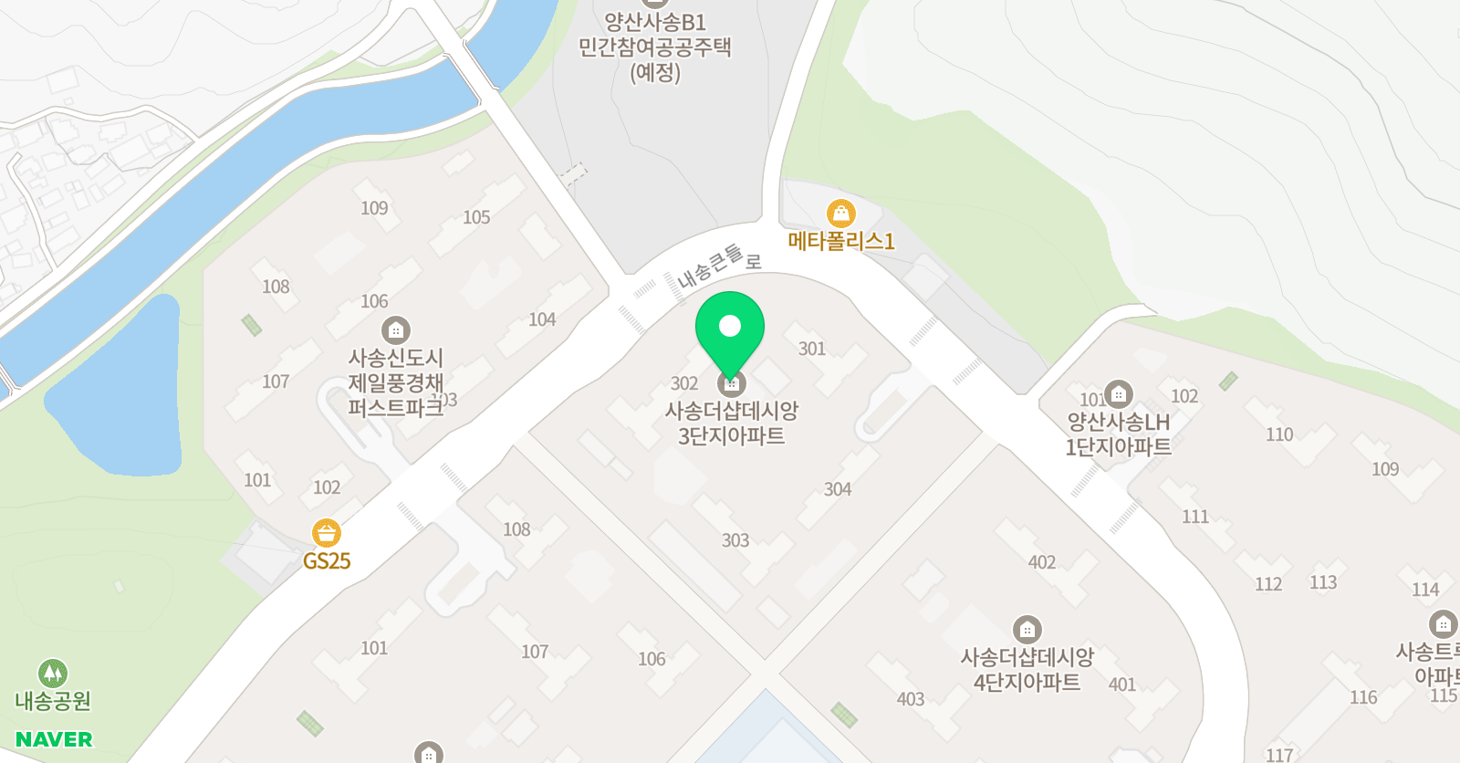 수학하이 잉글리시아이 사송학원 위치