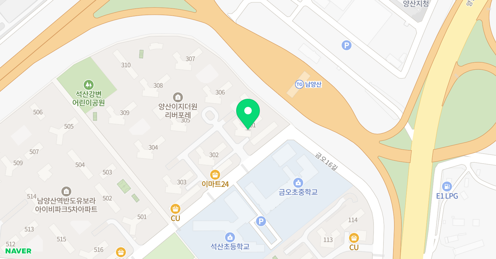 튼튼영어마스터클럽 영어마스터클럽 양산석산점 위치
