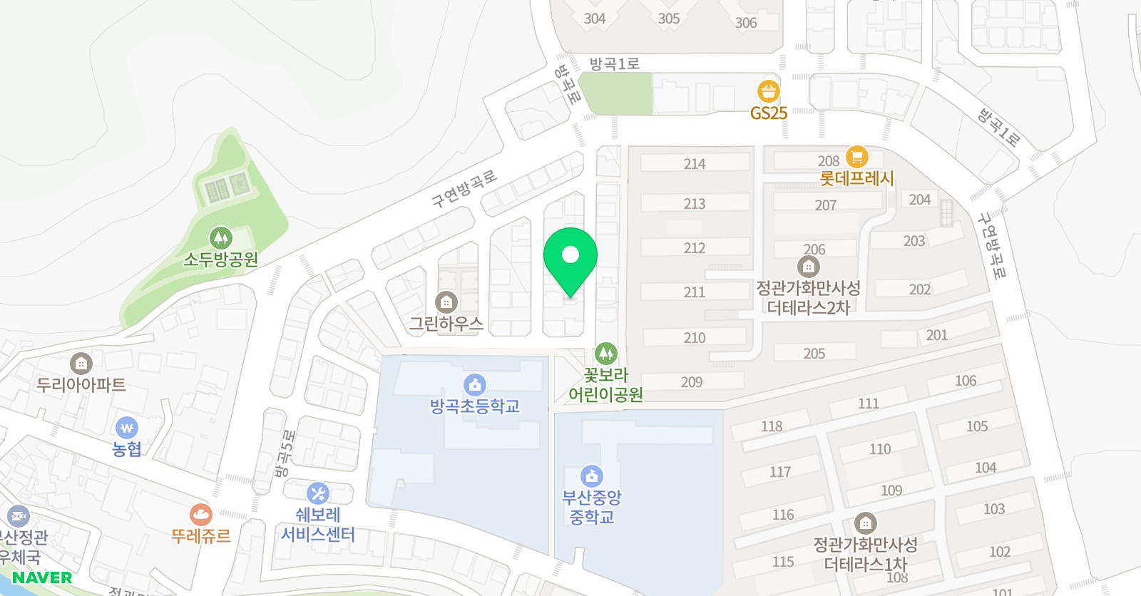 푸르넷 공부방 방곡리점 위치