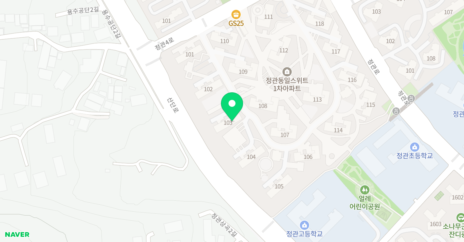 링키영어 정관동일1차점 위치