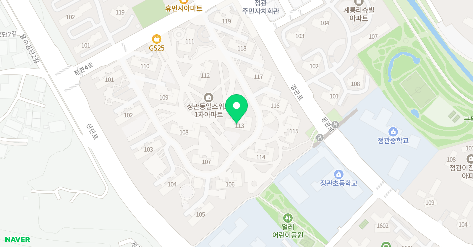 기탄사고력교실 정관동일1차교실점 위치