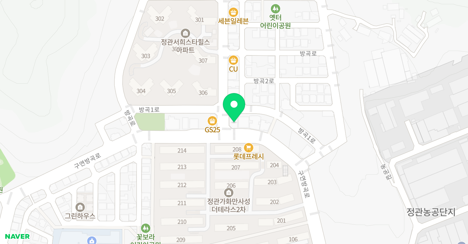파머스 영어학원 정관캠퍼스 위치