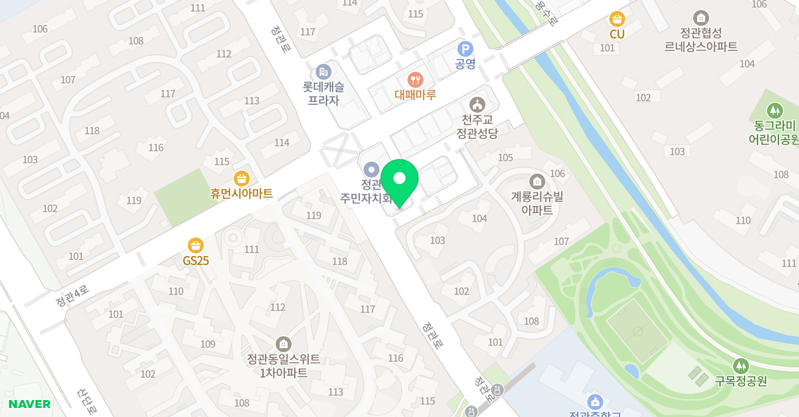 루체테 어학원 정관캠퍼스 위치