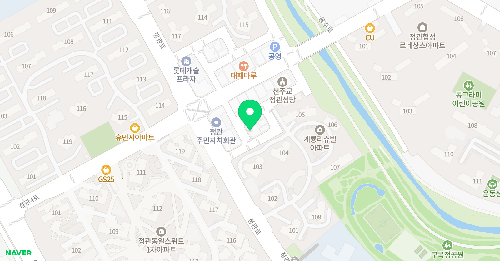 수학의 샘 위치