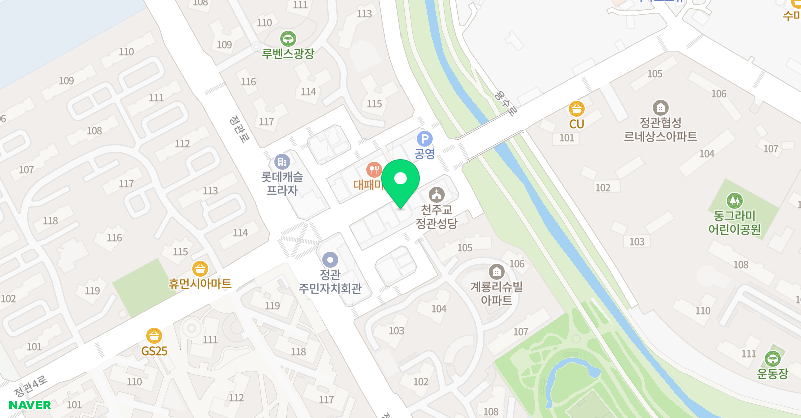파머스 영어 정관국제캠퍼스 탑매쓰 수학학원 위치