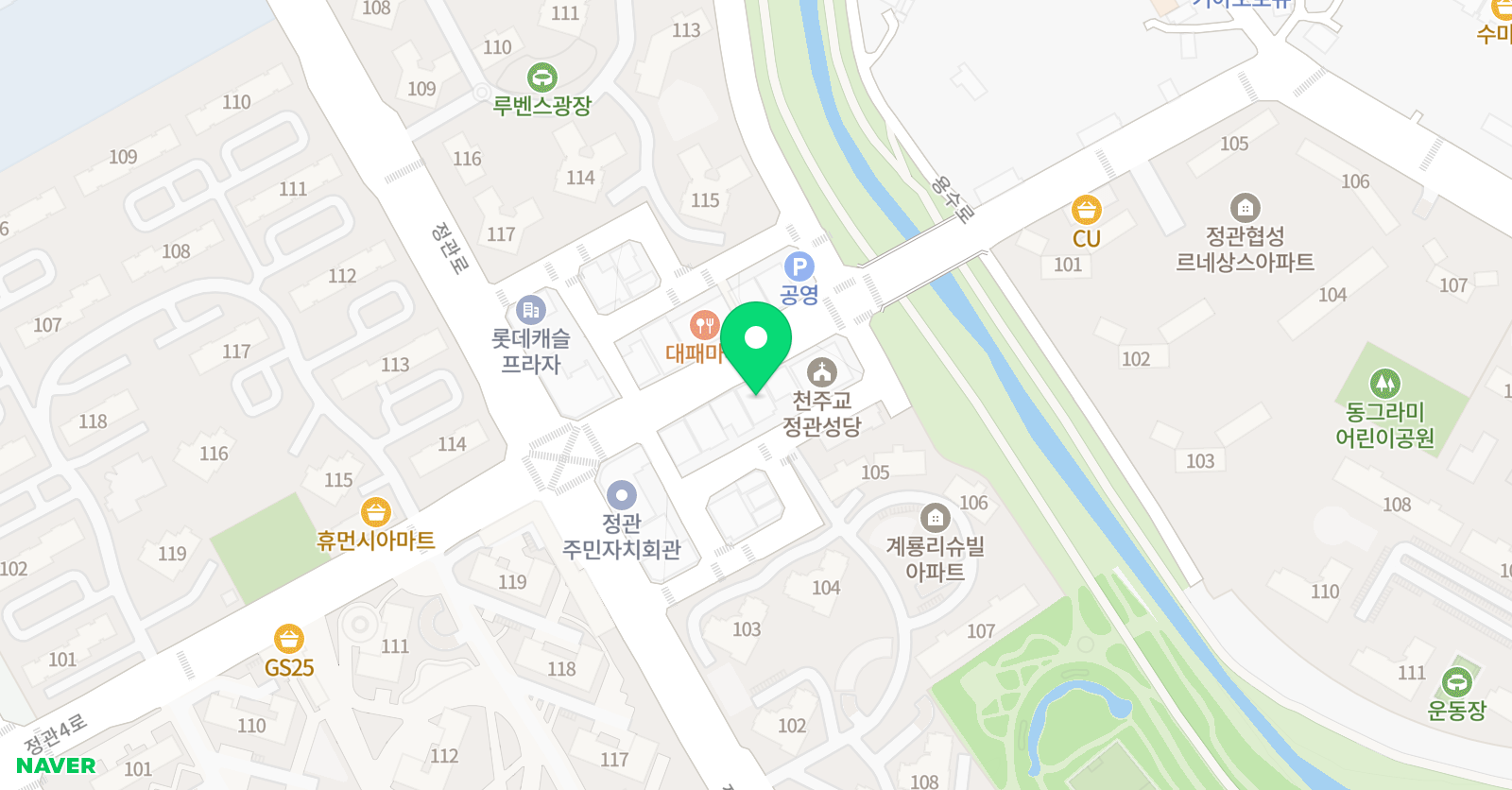 초월 입시전문학원 정관 위치