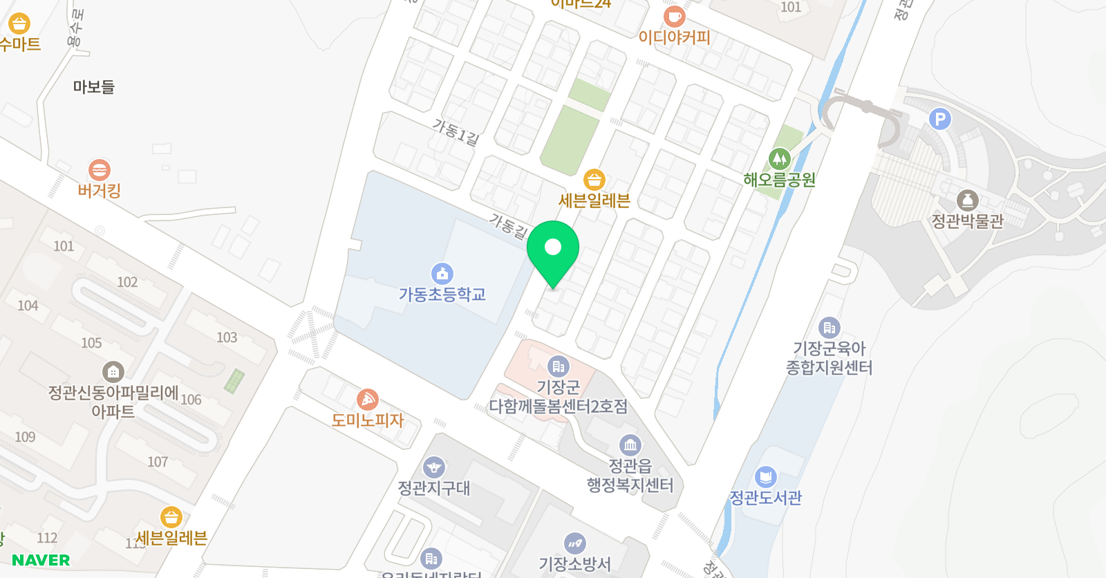 삼성 영어셀레나 정관가동초교습소 위치