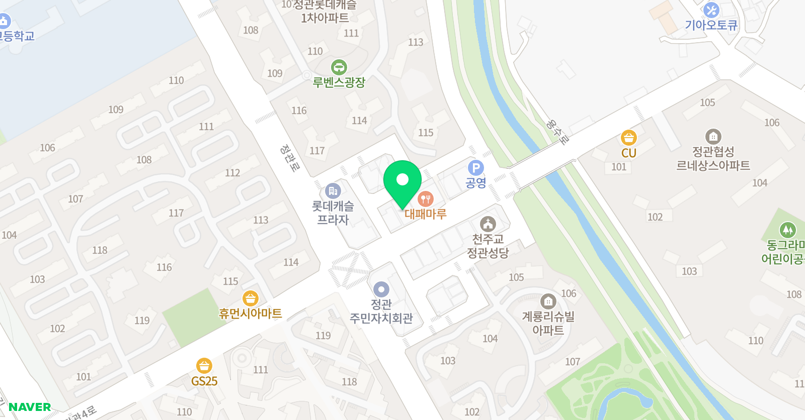 스펀지 어학원 위치