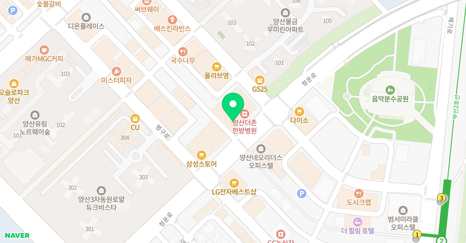 SLP 양산 어학원 위치