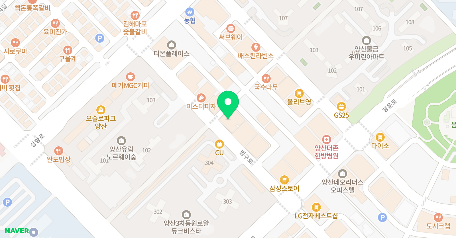 아르떼키즈스피치 양산점 위치