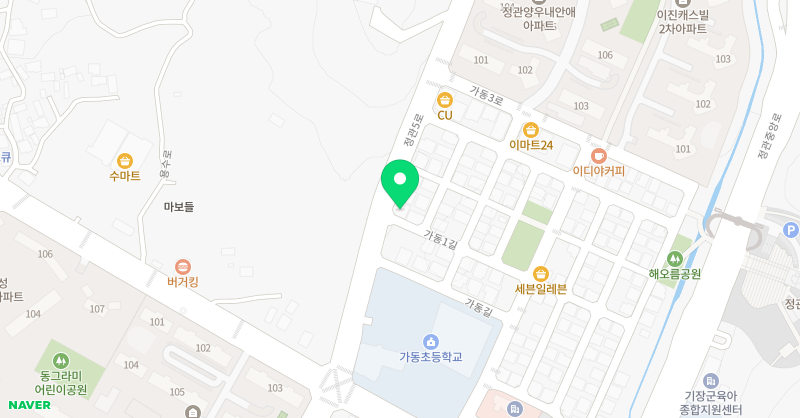 푸르넷 공부방 가동 위치