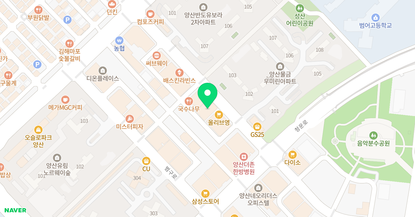 빛나리 태권도장 위치
