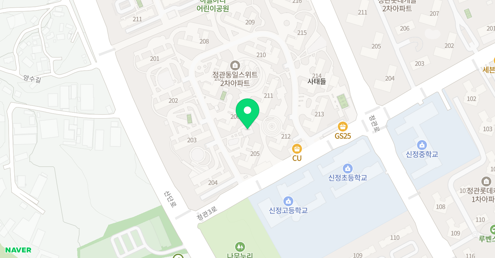뮤엠영어 동일스위트2차NEST 위치