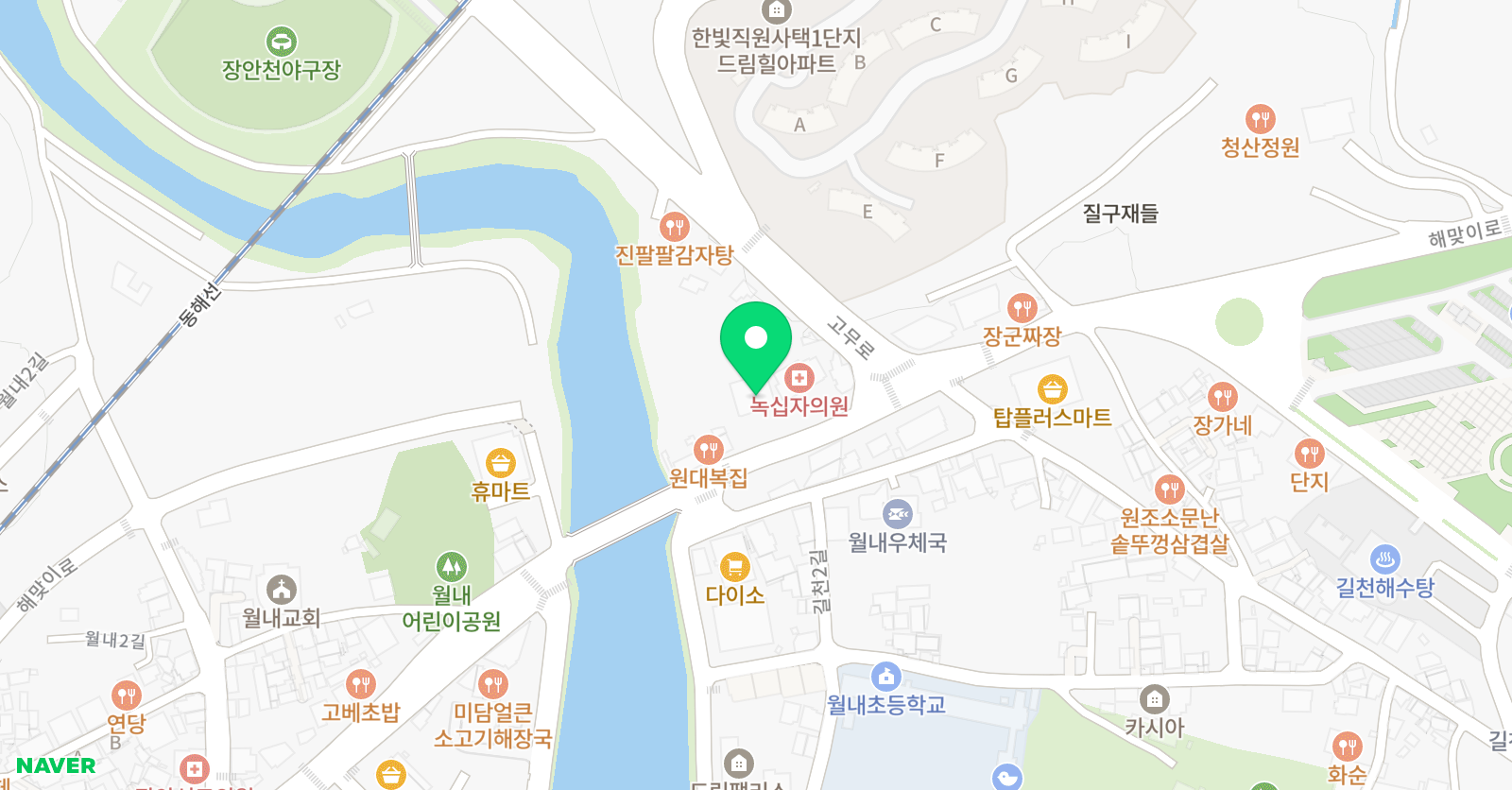 용인대월내 태권도장 위치