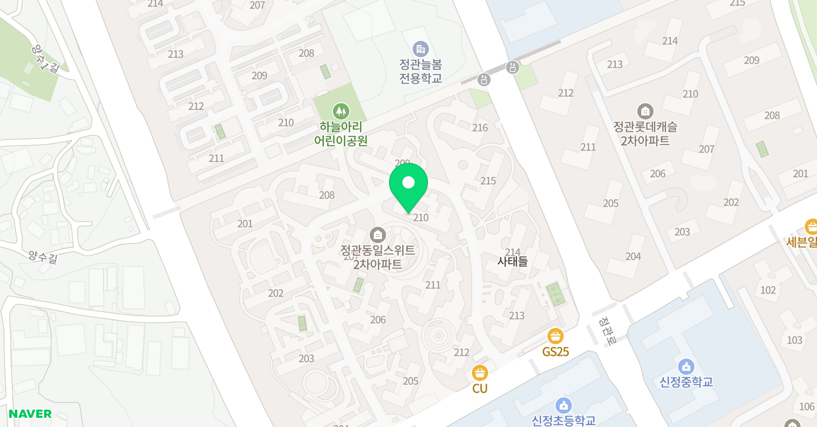 스마트해법 수학 정관 동일2차 210동점 위치