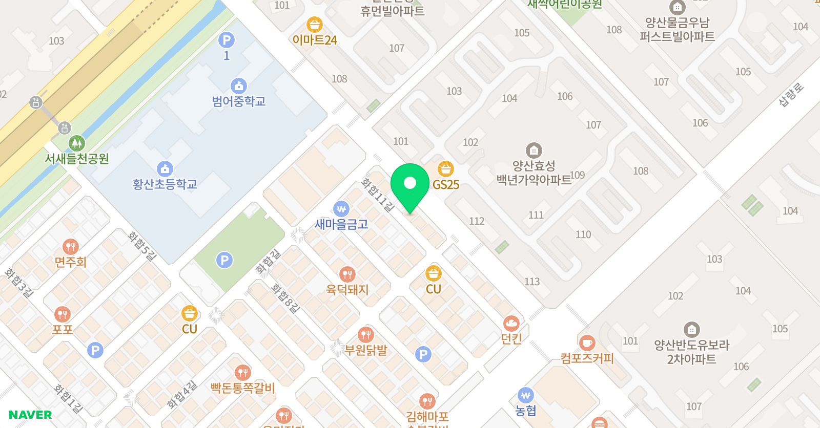 해솔수학 위치