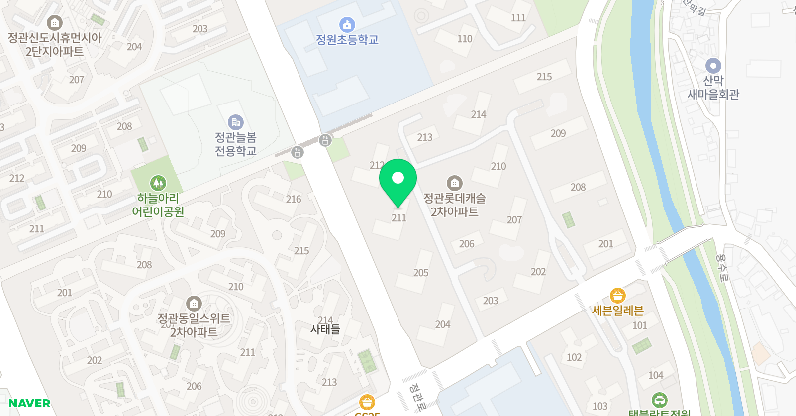 기탄 사고력교실 정관롯데캐슬2차점 위치