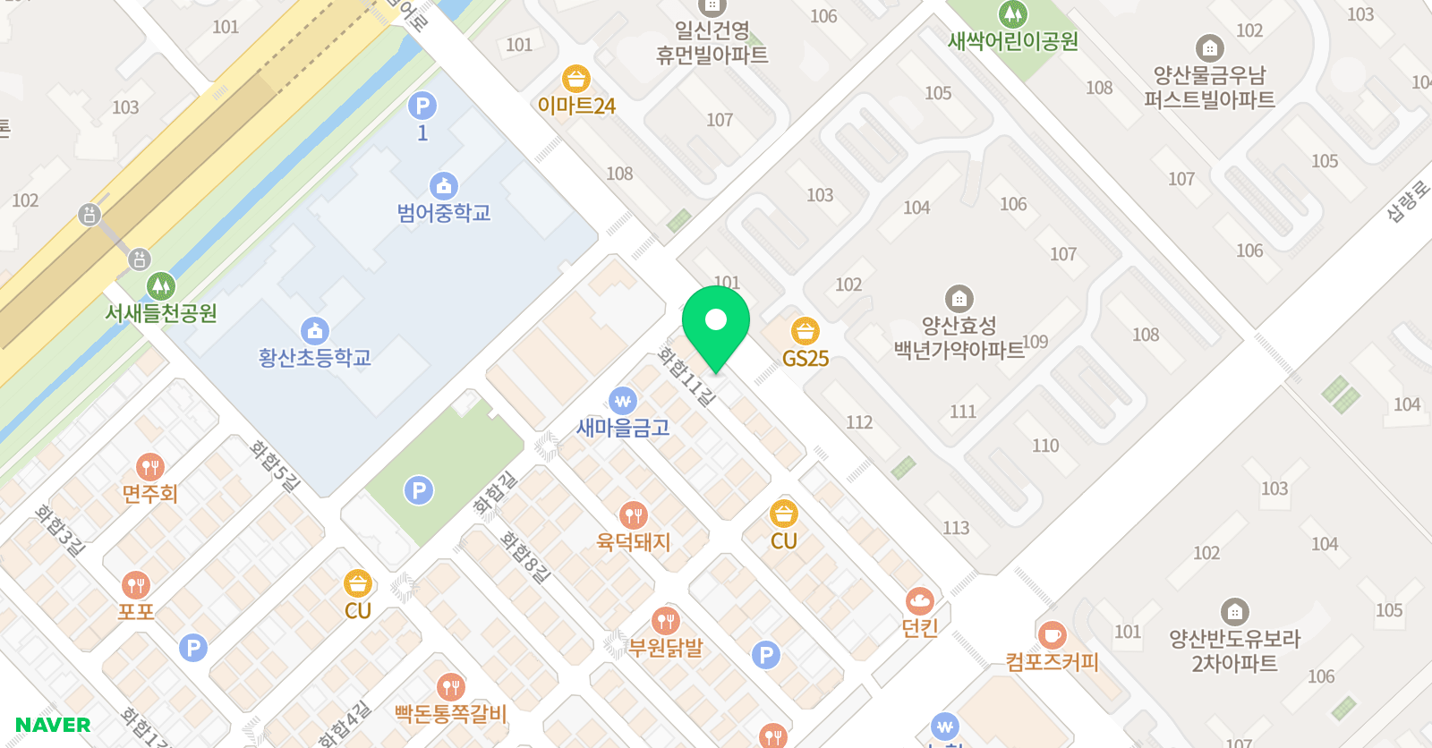 지탑 영어 학원 위치