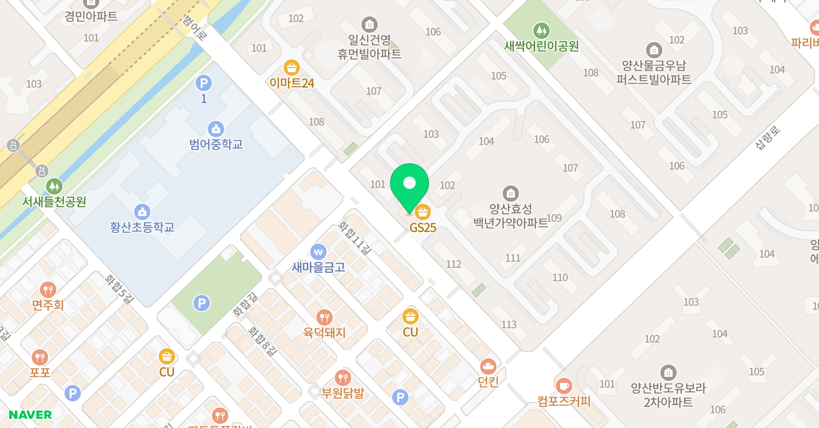 탑솔루션수학학원 위치