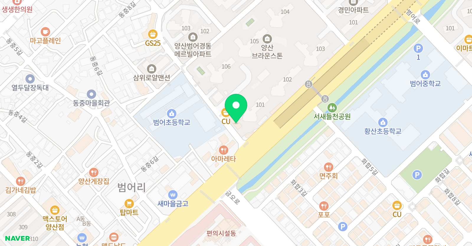 놀작온아트 미술교습소 위치