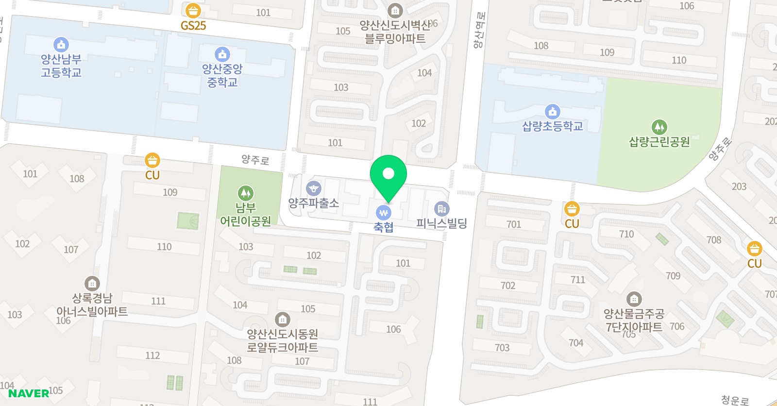 인클래스 학원 위치