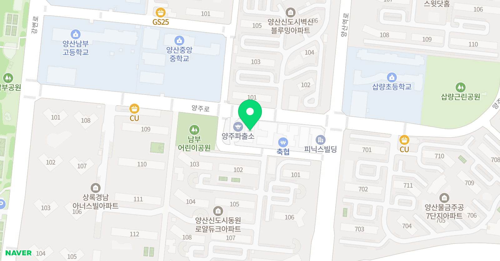 더배움 수학전문학원 위치