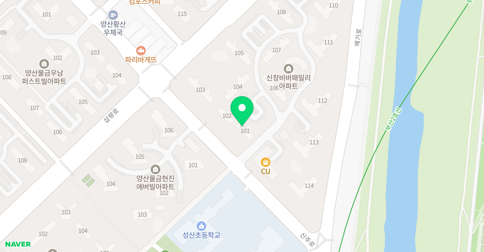 뮤엠영어 신창비바NEST 위치