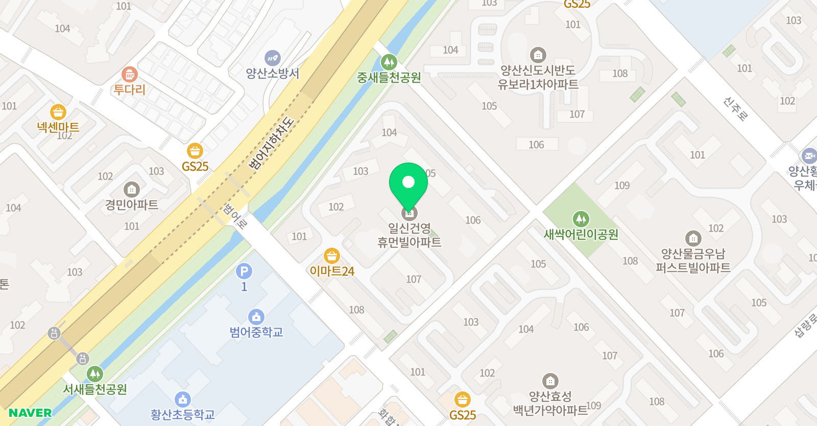글자람국어독서논술 위치
