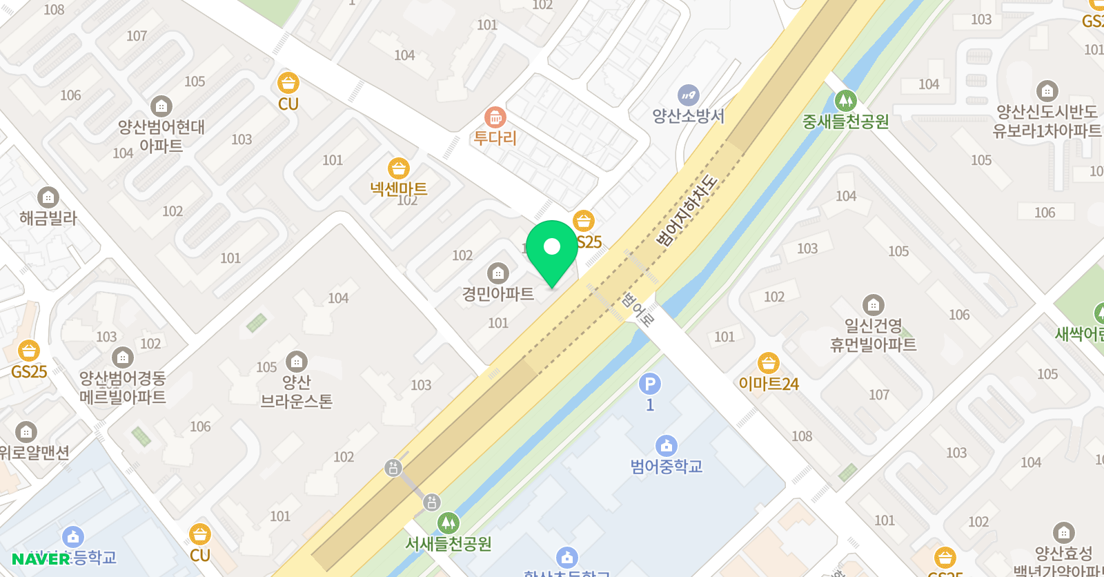 파워수학학원 위치