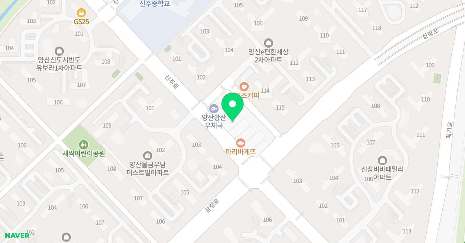 초등전문W영재통합관 위치