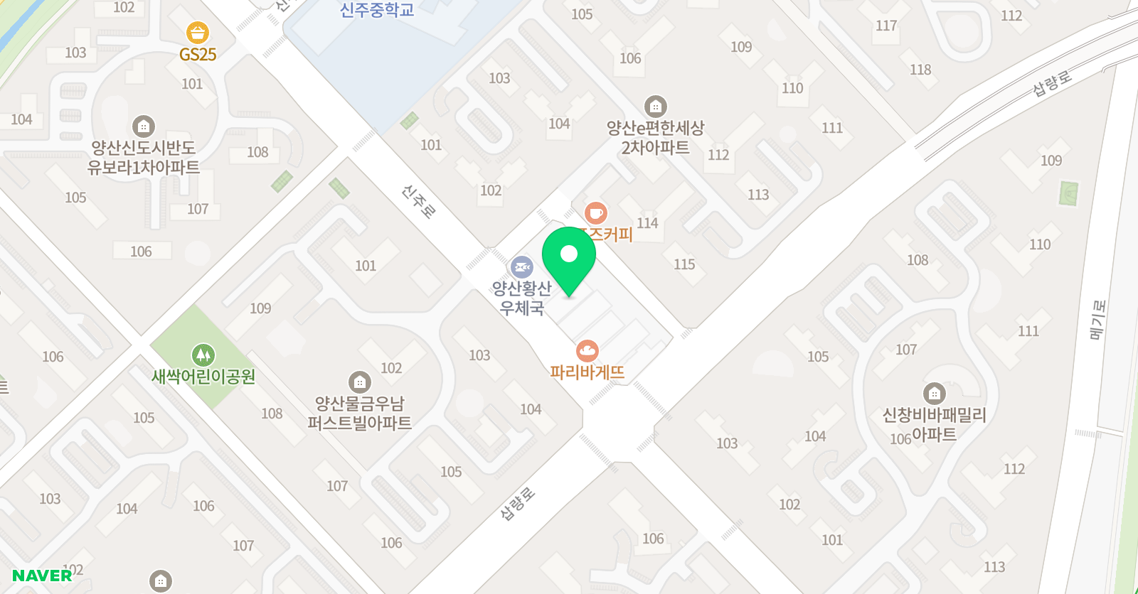 물금아트스쿨미술학원 위치