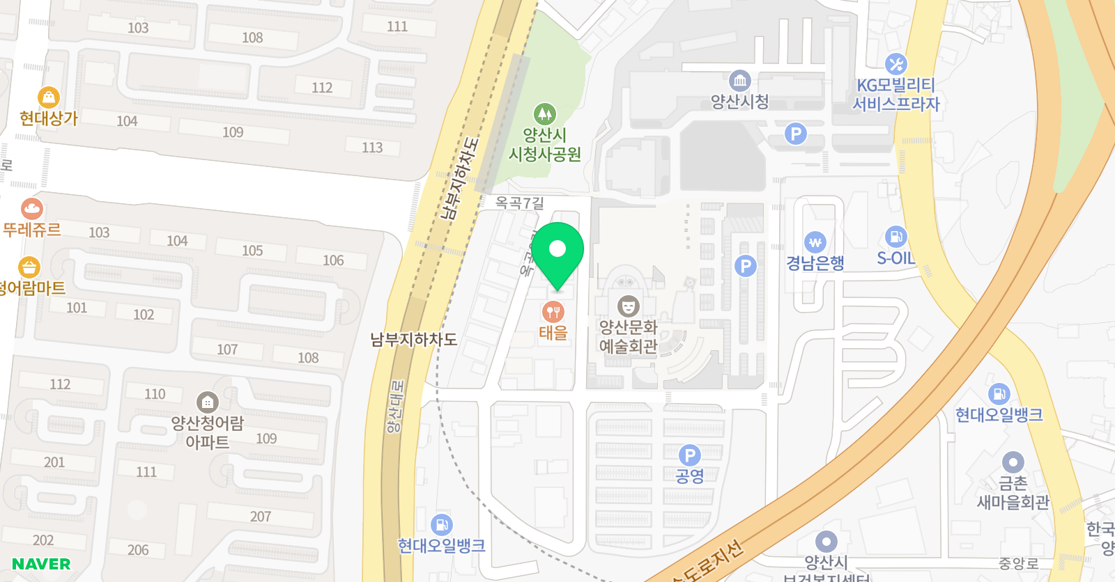 푸르넷 공부방 양산지점 위치