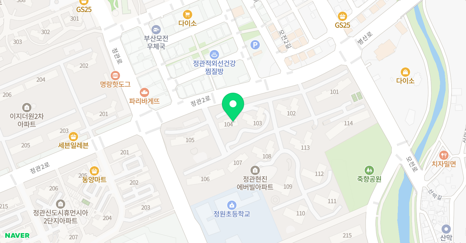 마음아트 미술교육원 정관 위치