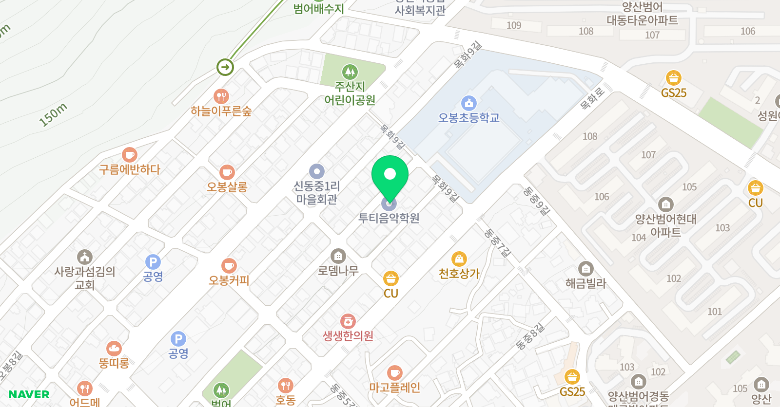 투티음악학원 위치