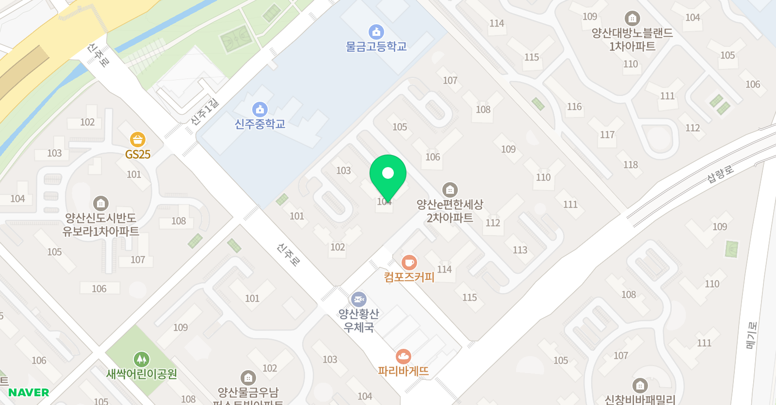 이편한 푸르넷 공부방 위치