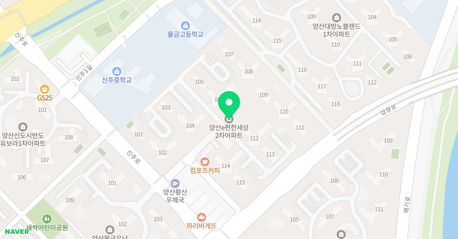 그림숲 미술학원 위치